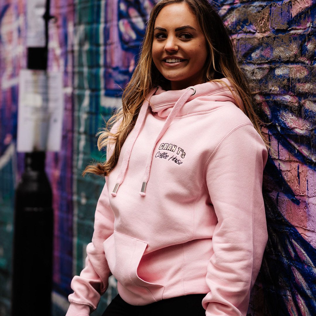 Luxury Pink x Hood Hoodie | Gran T's Coffee House